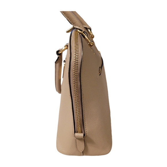 Coach Crossgrain Leather Katy Satchel 2553 With Matching Wallet EUC (Mauve) - Picture 5 of 16